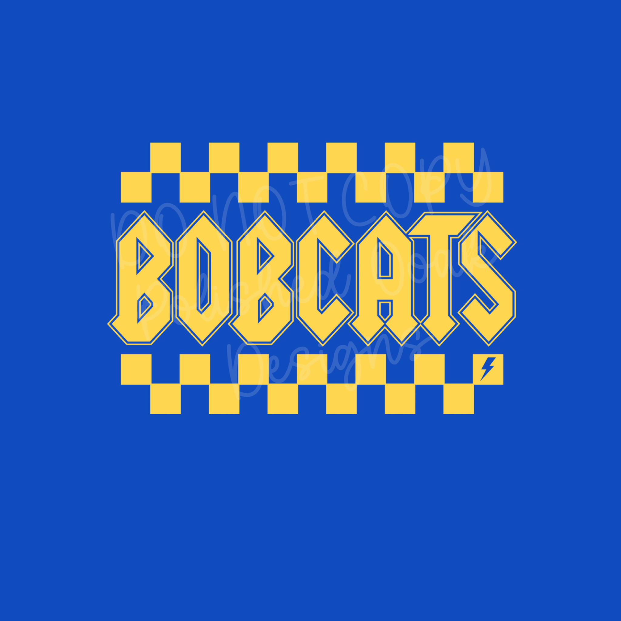 checkered edgy mascot