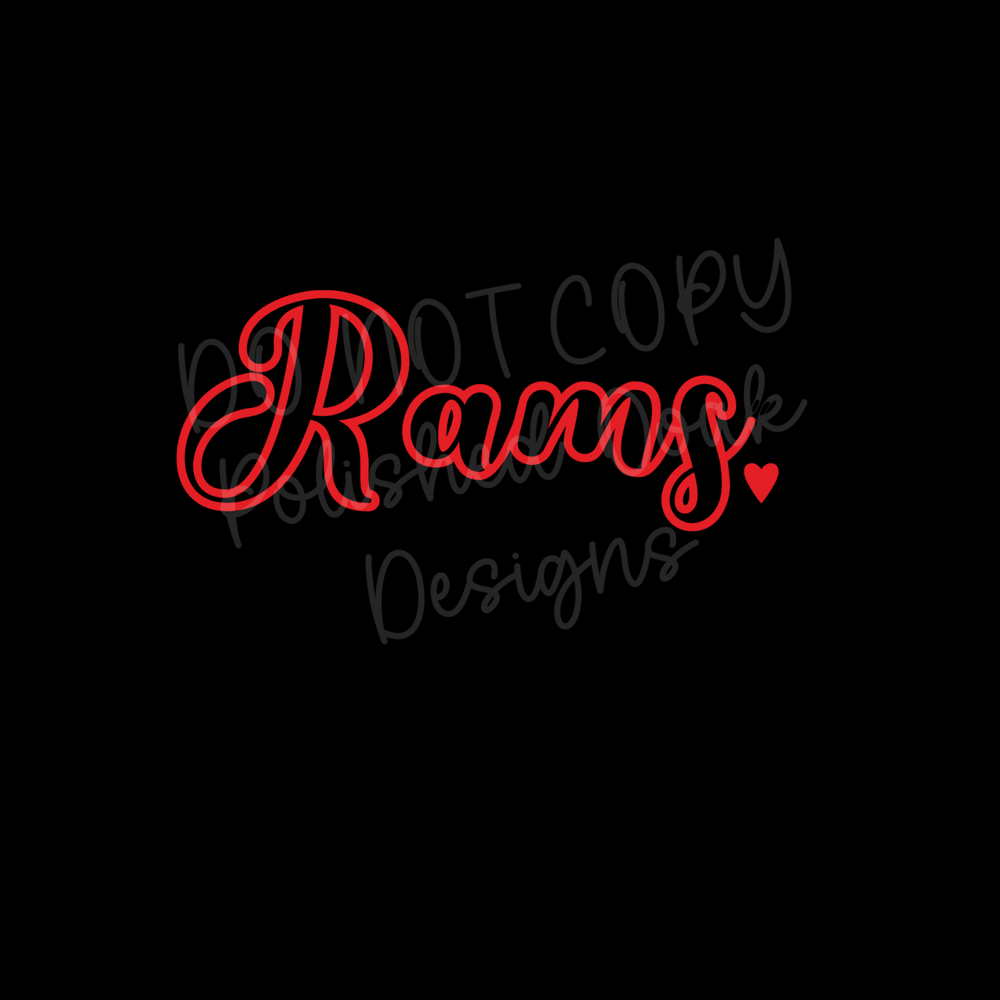 Bubble cursive heart